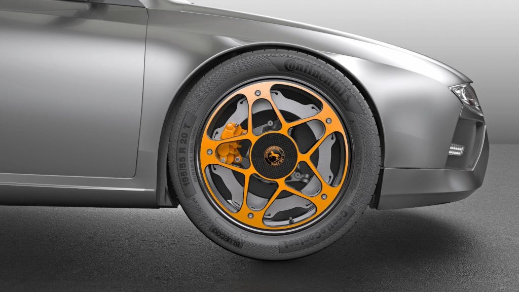 Continental New Wheel Concept: Así se imaginan las llantas y frenos de los eléctricos del futuro