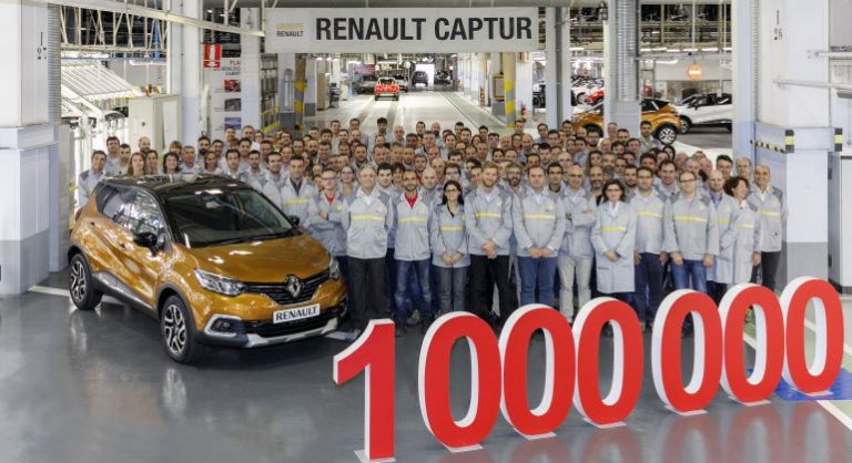 Cuatro años han sido necesarios: Renault produce un millón de Captur en Valladolid