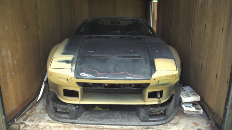 Hallado este De Tomaso Pantera que ha permanecido años abandonado