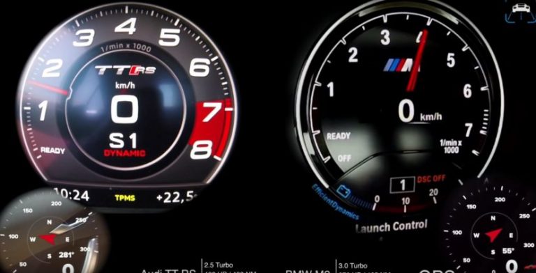 ¿Cómo acelera el BMW M2 frente al Audi TT RS? ¿cinco o seis cilindros?