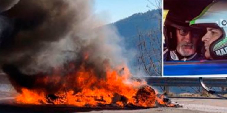 Un Alpine A110 se incendia durante un rodaje de un capítulo de Top Gear