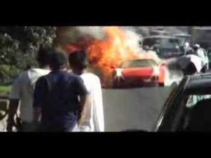 Ferrari F430 ardiendo, el vídeo