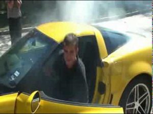 Cómo no hacer un burnout con tu Corvette Z06