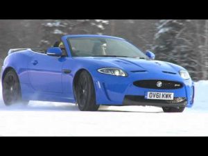 Jaguar XKR-S Convertible, sobre hielo