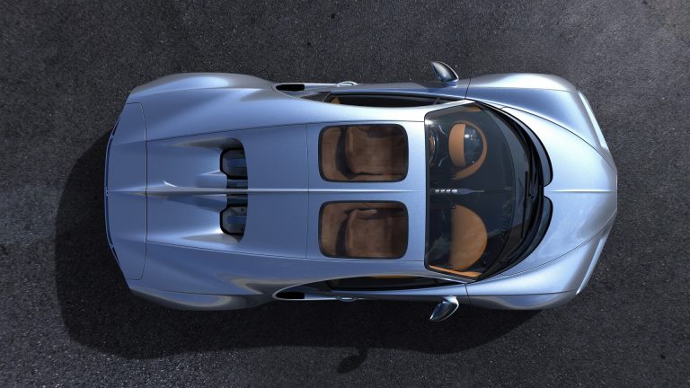 Más detalle del segundo modelo de Bugatti: crossover y coupé