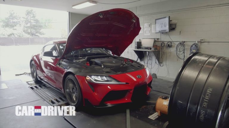 Vídeo: el nuevo Toyota Supra se monta en el banco de potencia