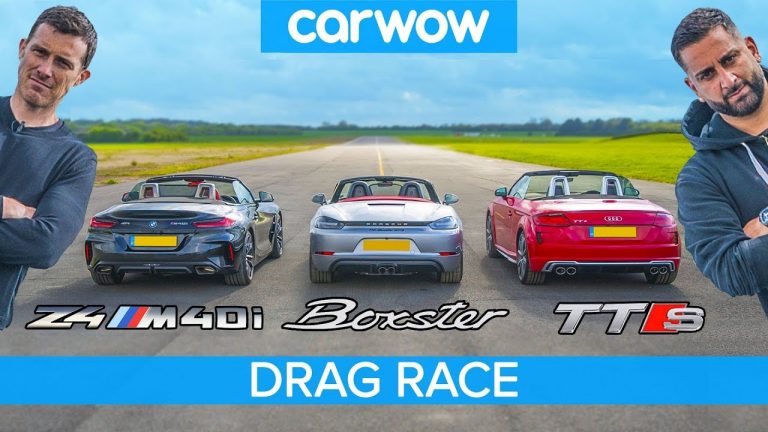 Vídeo: Carrera de drag entre el Audi TT S, Porsche Boxster GTS y BMW Z4 M40i