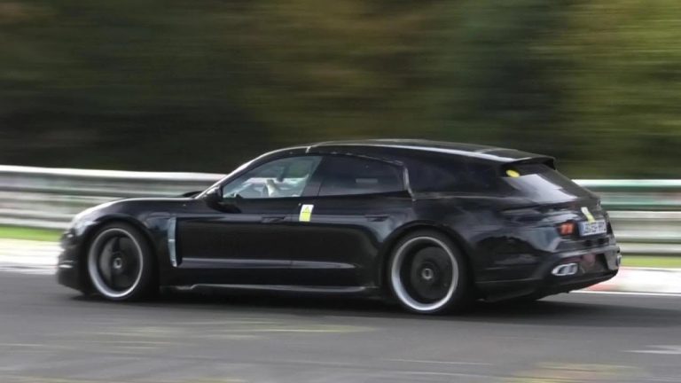 Vídeo: el Porsche Taycan Sport Turismo vuela en el ‘Ring