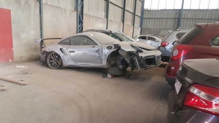 Este Porsche 911 GT2 RS está siniestro total… y muy posiblemente no lo volvamos a ver rodar