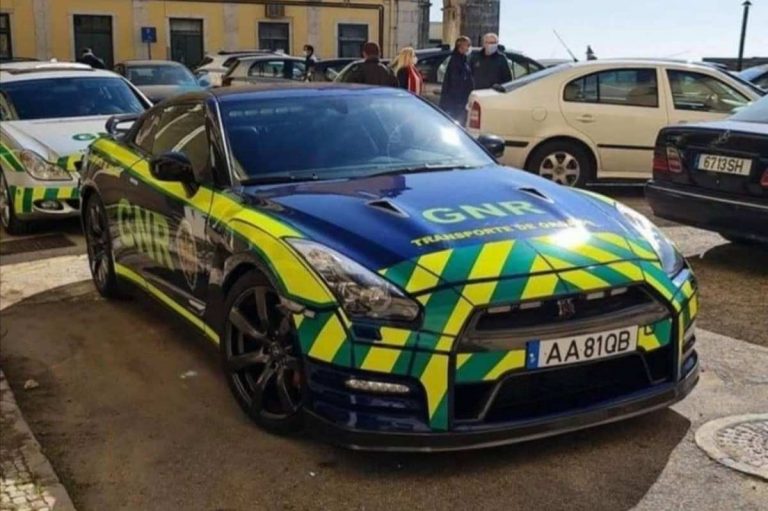 La Guardia Nacional Republicana de Portugal incorpora un Nissan GT-R a su flota