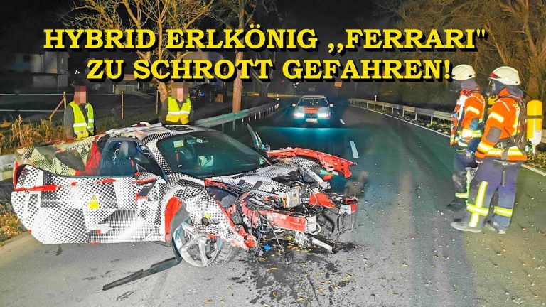 Este prototipo del Ferrari SF90 Stradale ha acabado destrozado en un accidente en Alemania