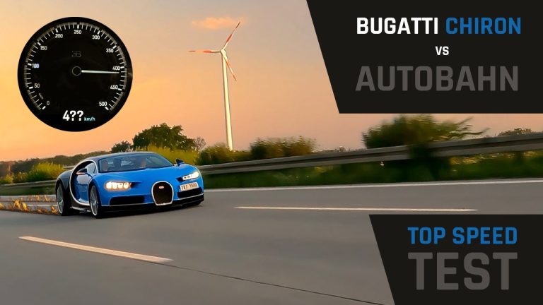 ¡Espectacular! Este Bugatti Chiron alcanza los 414 km/h en una Autonahn