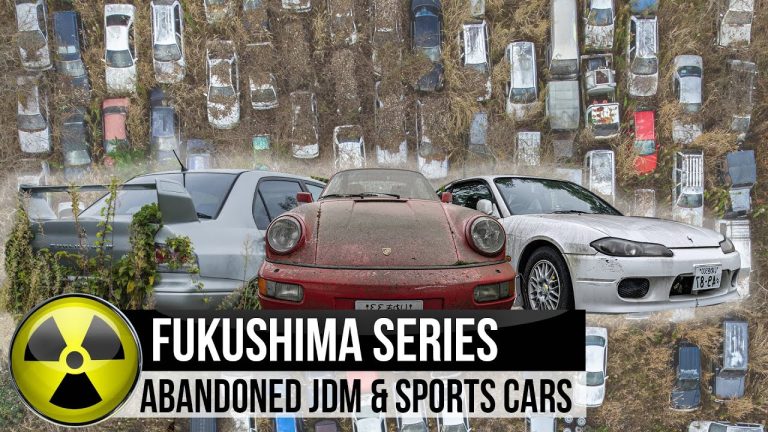 Estos son muchos de los deportivos que te puedes encontrar en la zona de exclusión de Fukushima (Japón)