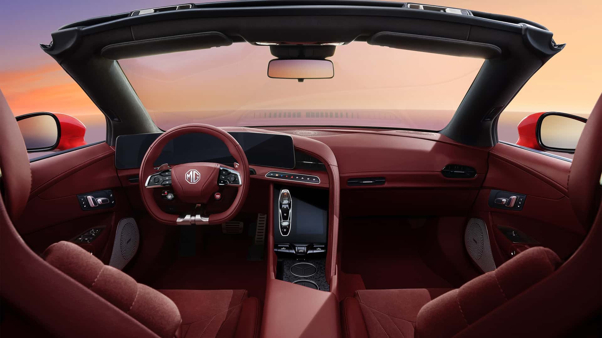 El MG Cyberster revela su interior de producción: adiós al volante «yugo»