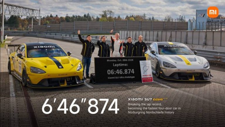 El Xiaomi SU7 Ultra bate el récord en Nürburgring y destroza al Porsche Taycan Turbo GT