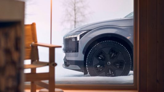 Volvo EX30 Cross Country with Swedish winter cabin