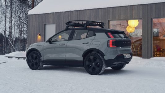 Volvo EX30 Cross Country with Swedish winter cabin