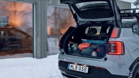 Volvo EX30 Cross Country with Swedish winter cabin