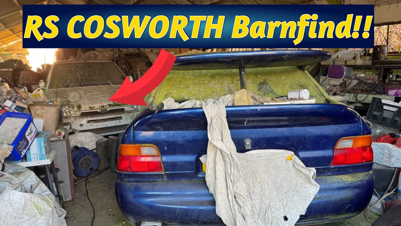 Estos dos Ford Escort RS Cosworth estaban abandonados en un granero… durante más de 20 años