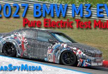 El BMW M3 eléctrico ya rueda por Nürburgring: ¿echas de menos algo? 2027 bmw m3 pure electric ev test mule prototype caught on a fast lap at the nürburgring