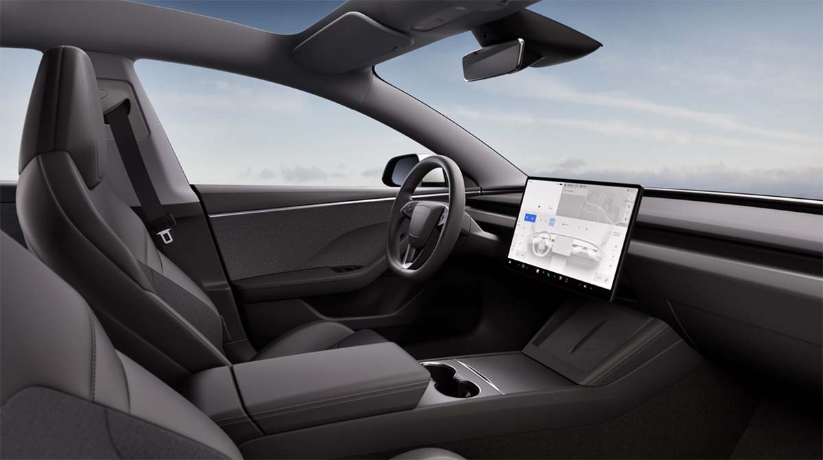 tesla model3 standard interior