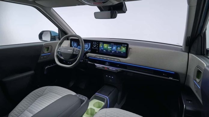 kia ev2 interni e bagagliaio