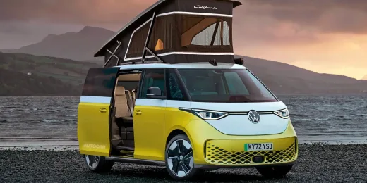 Volkswagen resucita la ID. California: su primera camper eléctrica tendrá hasta una cocina hinchable para ahorrar peso