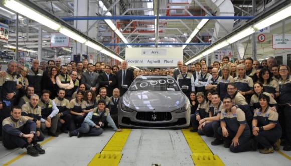 Maserati produce 10.000 unidades en la planta de "Avvocato Agnelli de Grugliasco" 1