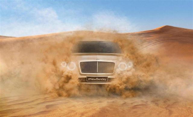 Primer anticipo oficial del SUV de Bentley 1