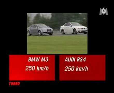 BMW M3 E92 contra el Audi RS4