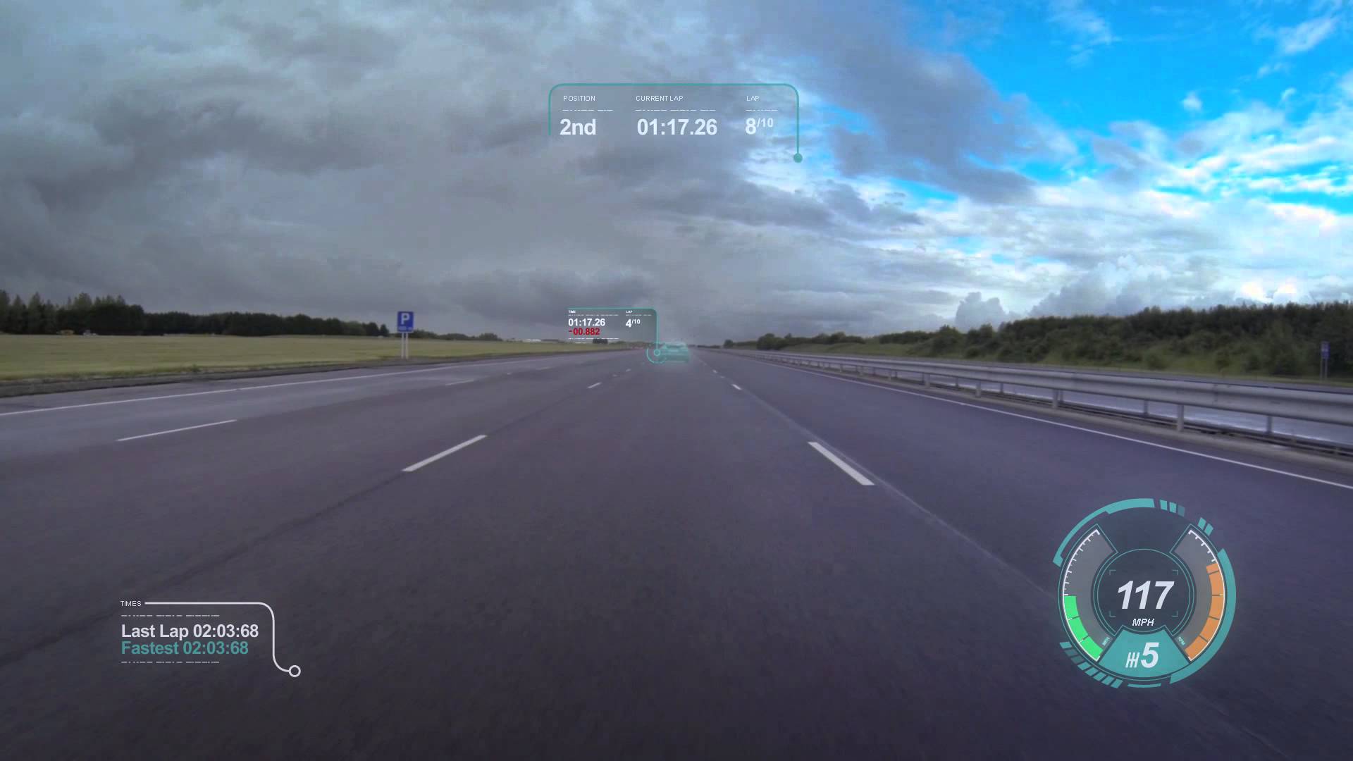 Jaguar Virtual Windscreen: No es un juego, pero se le parece
