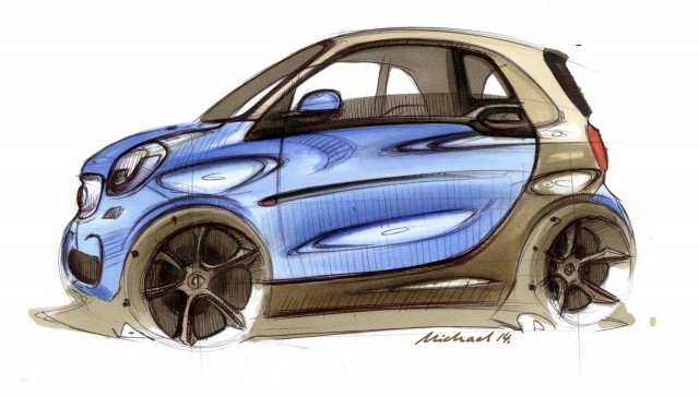 Desvelados los primeros bocetos oficial del Smart ForTwo 2015 1