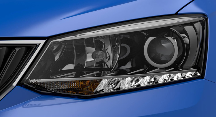 Estos son los faros delanteros del nuevo Skoda Fabia 1