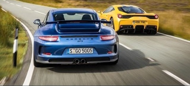 Vídeo: Porsche 911 GT3 vs Ferrari 458 Speciale 1