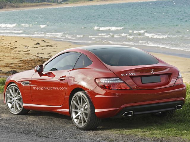 ¿Cómo sería un Mercedes SLK Coupé? 1
