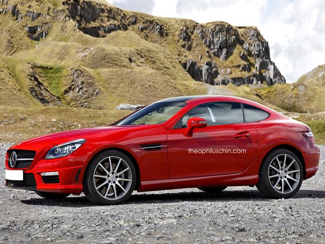 ¿Cómo sería un Mercedes SLK Coupé? 2