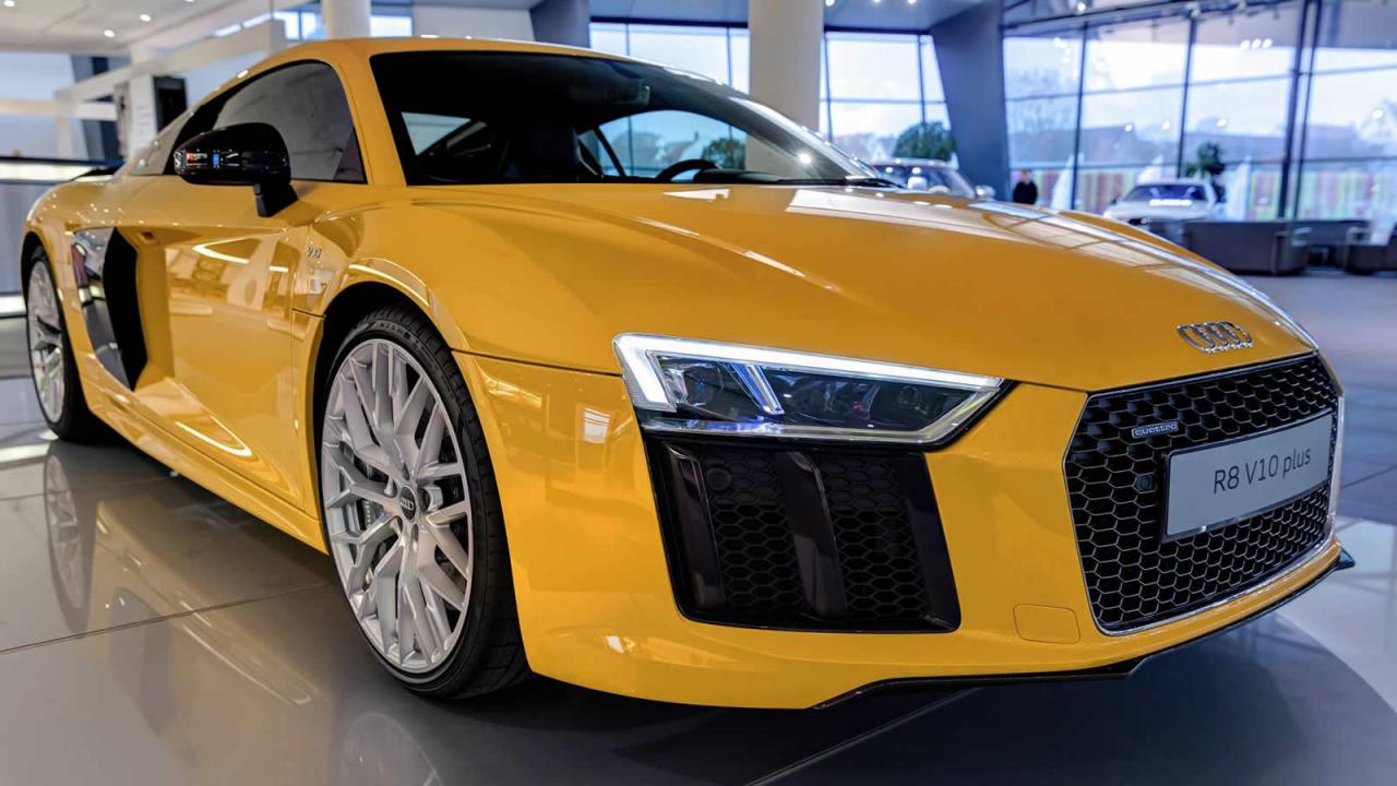 Al natural: Audi R8 V10 Plus en Vegas Yellow 1