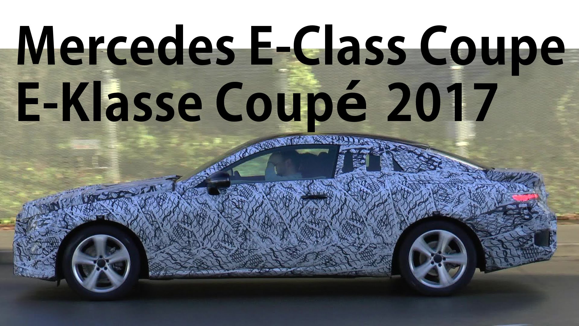 Vídeo: nuevo Mercedes Clase E Coupé, cazado en movimiento