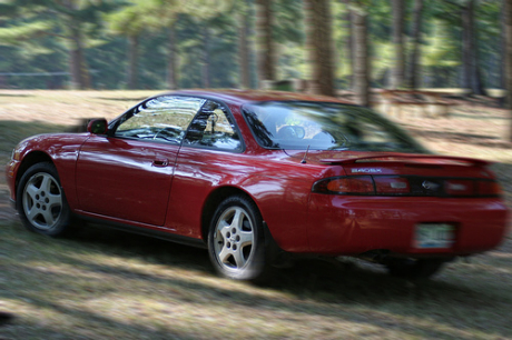 Nissan Silvia S14 rojo
