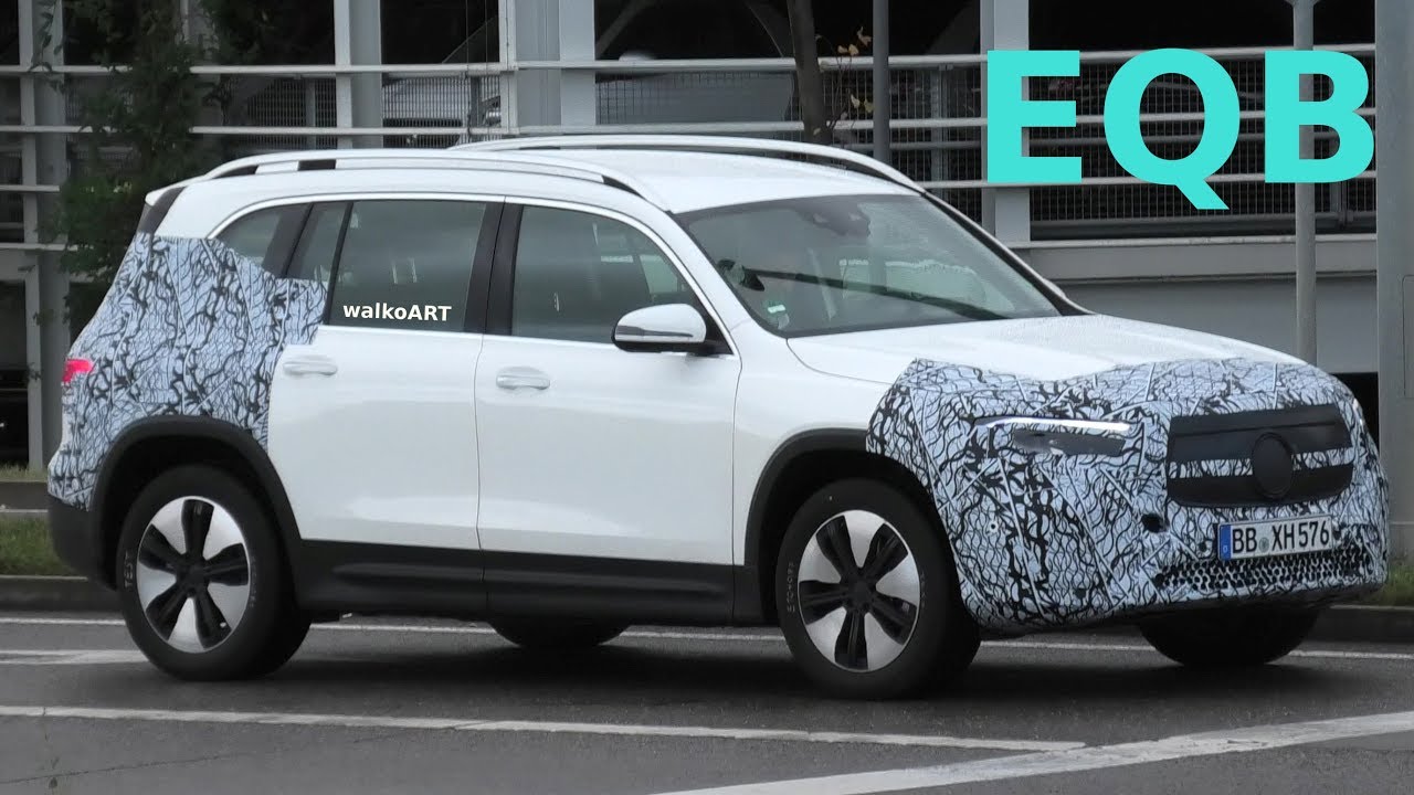 Mercedes Erlkönig EQB wenig getarnt auf der Stra�?e - EQB (2020) X243 less camouflaged 4K SPY VIDEO