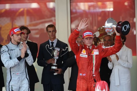 Jenson Button y Kimi Raikkonen