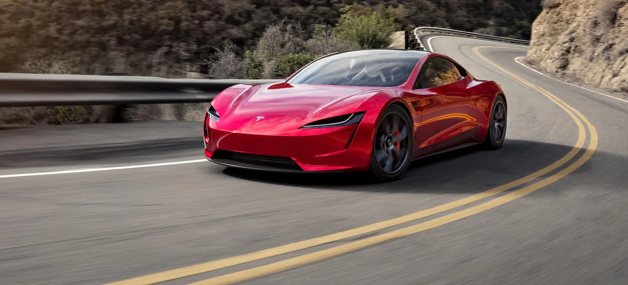 Tesla roadster 2020 rojo programa referidos 2