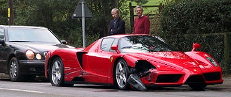 Ferrari Enzo accidente