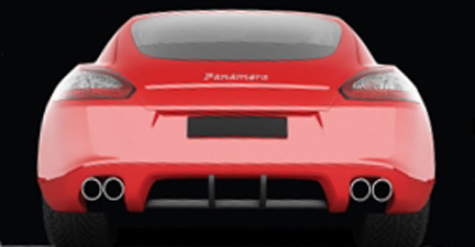 Porsche Panamera recreación