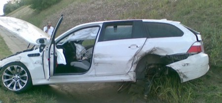 Accidente BMW M5 Touring